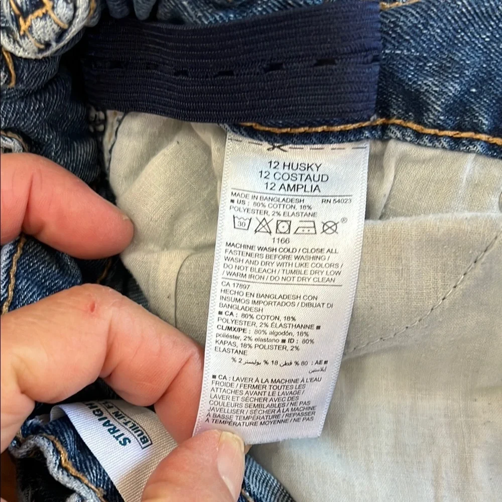 Old Navy Blue Straight-Leg Jeans Medium Weight